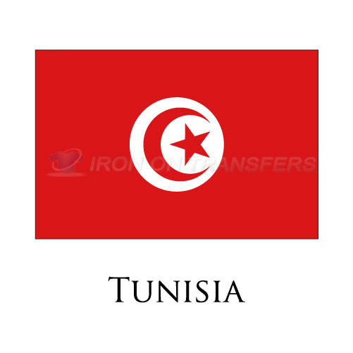 Tunisia flag Iron-on Stickers (Heat Transfers)NO.2004